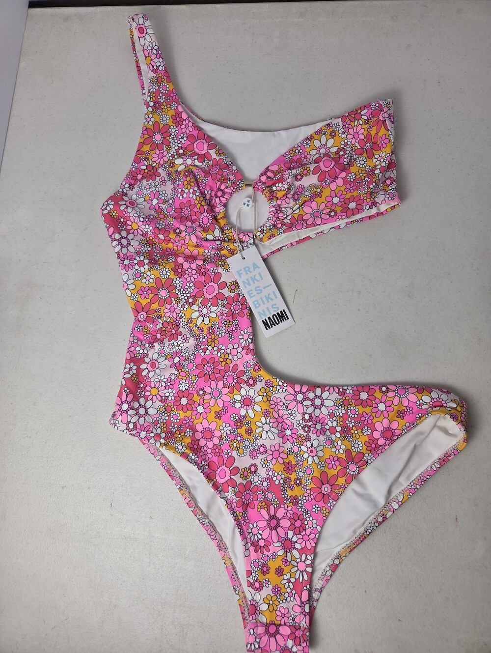 NWT Frankies Bikinis x Naomi Osaka Seraphina One Piece Swimsuit Sweet Pea Small